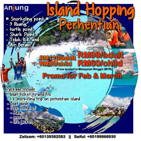 Island Hopping Perhentian (shared boat) - ex Kuala Besut